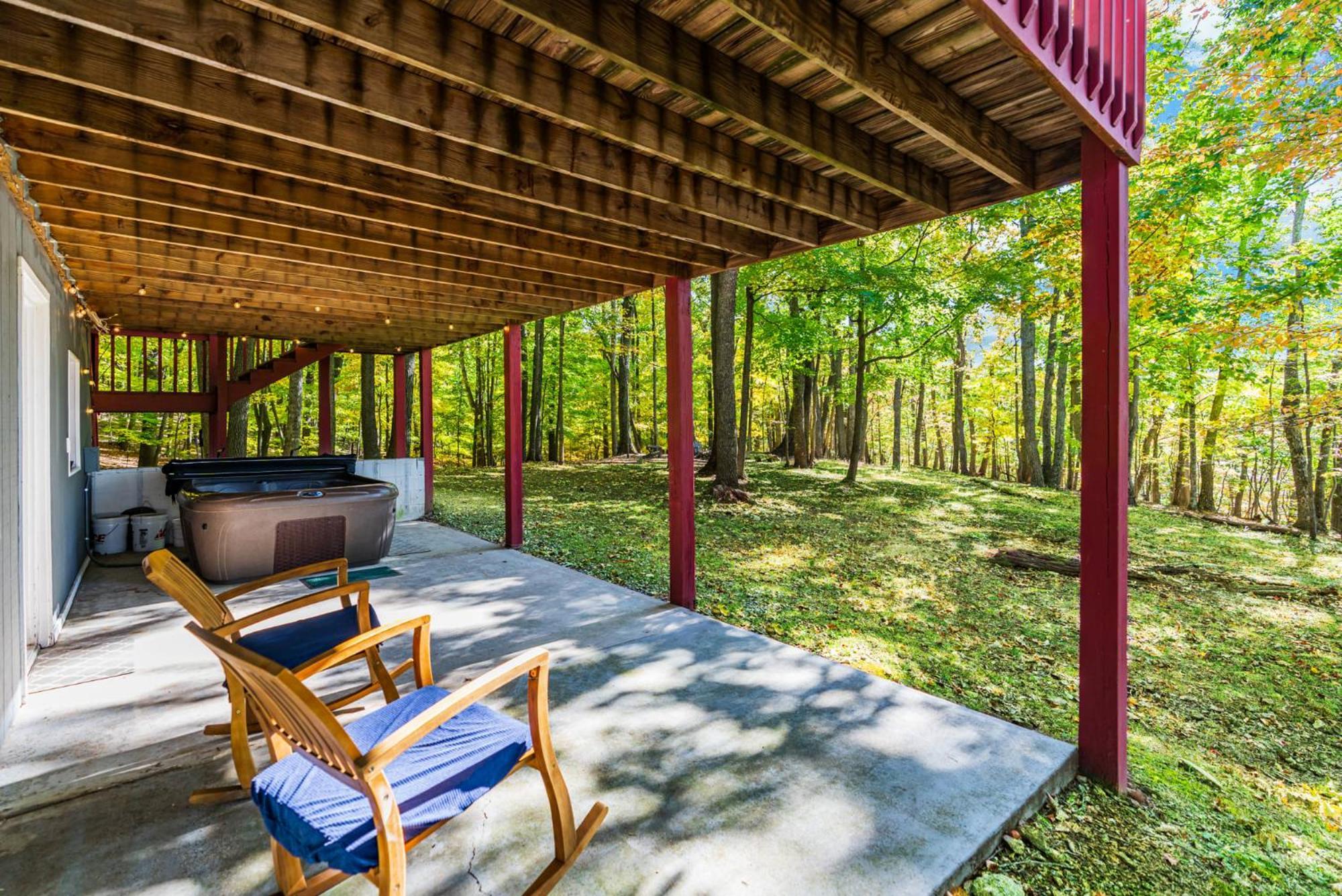 Hot Tub, Large Deck, Wifi, Fire Pit At Chalet Cabin Morton Grove Esterno foto
