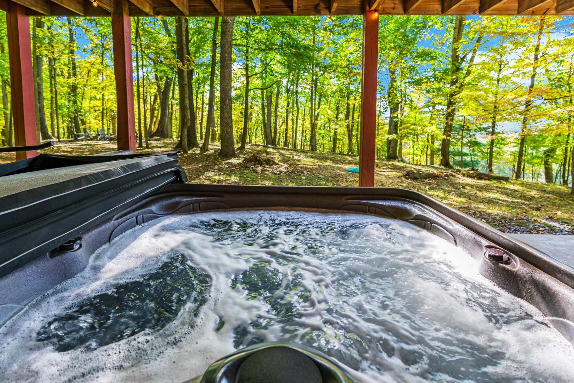 Hot Tub, Large Deck, Wifi, Fire Pit At Chalet Cabin Morton Grove Esterno foto