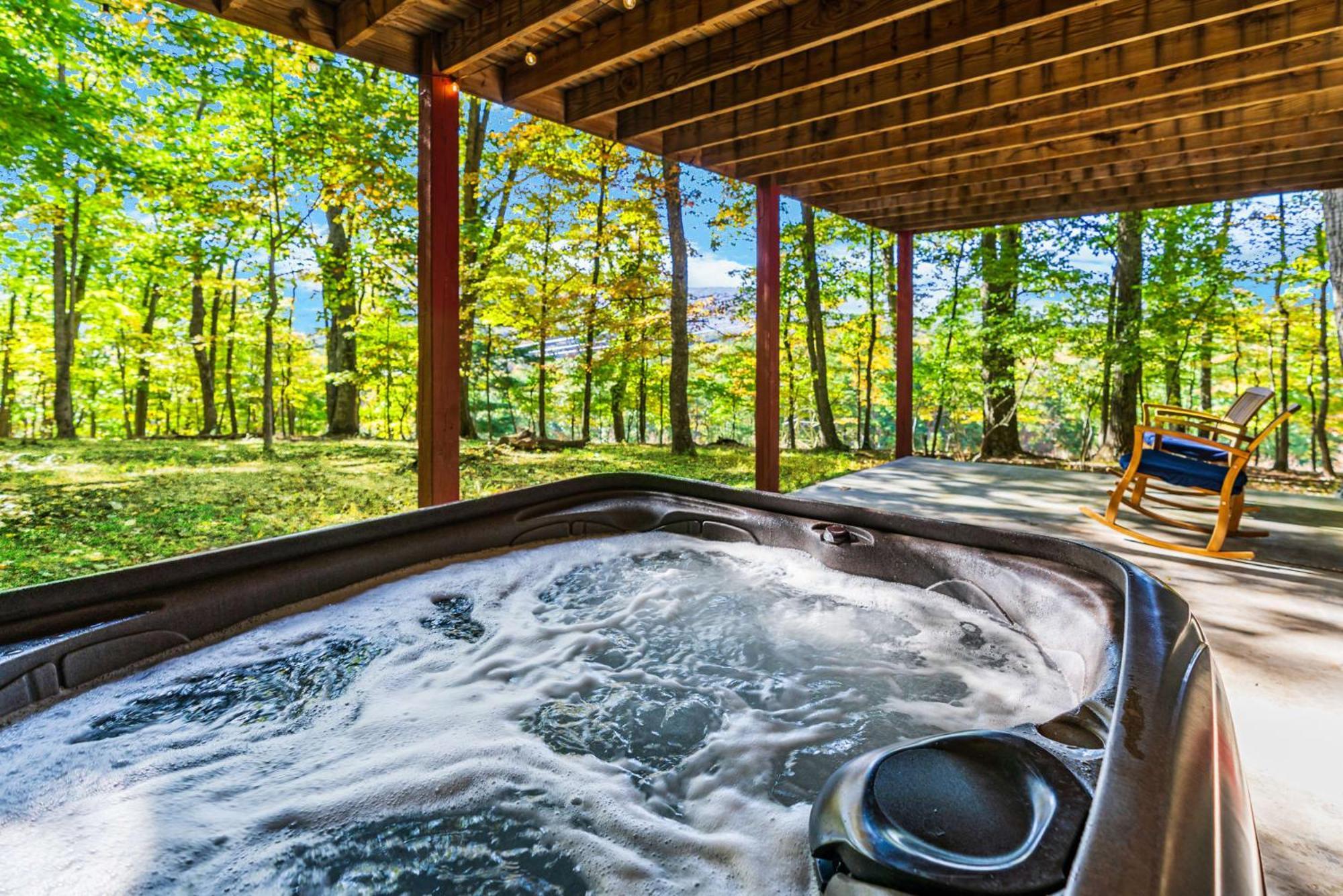 Hot Tub, Large Deck, Wifi, Fire Pit At Chalet Cabin Morton Grove Esterno foto